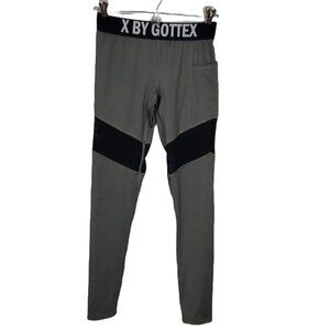 X by Gottex Gray Black Leggings SZ S
